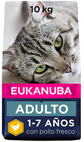 Eukanuba Katzenfutter trocken Huhn - Premium Trockenfutter mit hohem Fleischanteil für erwachsene Katzen ab 1 Jahr, 10 kg von Eukanuba