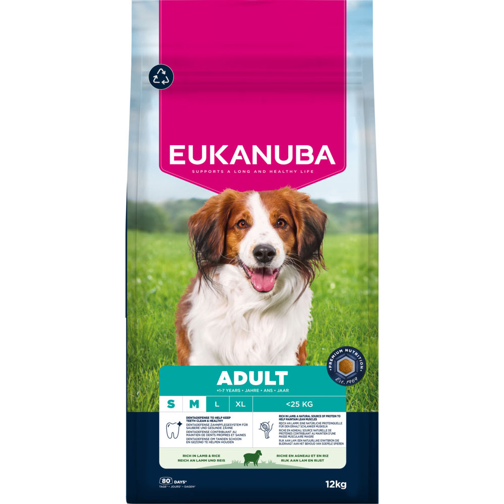 Eukanuba Premium Nutrition Adult Small & Medium Breed Lamm & Reis - Sparpaket: 2 x 12 kg Eukanuba Premium Nutrition Adult Small & Medium Breed Lamm & Reis - Sparpaket: 2 x 12 kg von Eukanuba