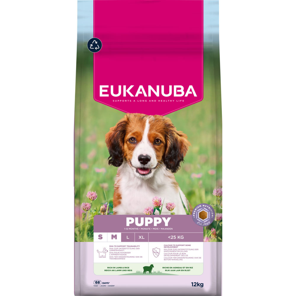 Eukanuba Premium Nutrition Puppy Small & Medium Breed Lamm & Reis - 12 kg Eukanuba Premium Nutrition Puppy Small & Medium Breed Lamm & Reis - 12 kg von Eukanuba