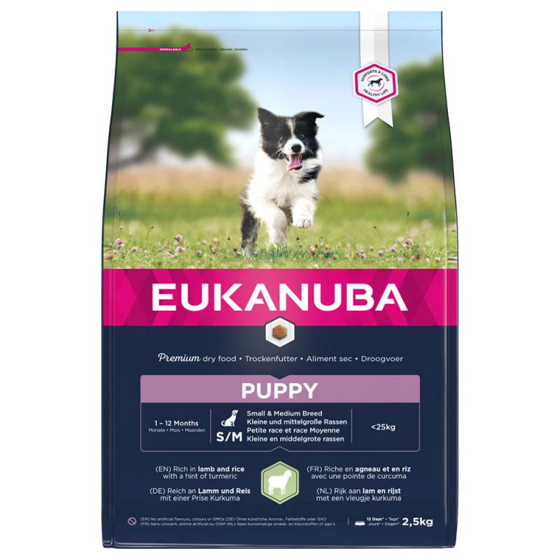 Eukanuba Puppy Small & Medium Breed Lamm & Reis - 2,5 kg von Eukanuba