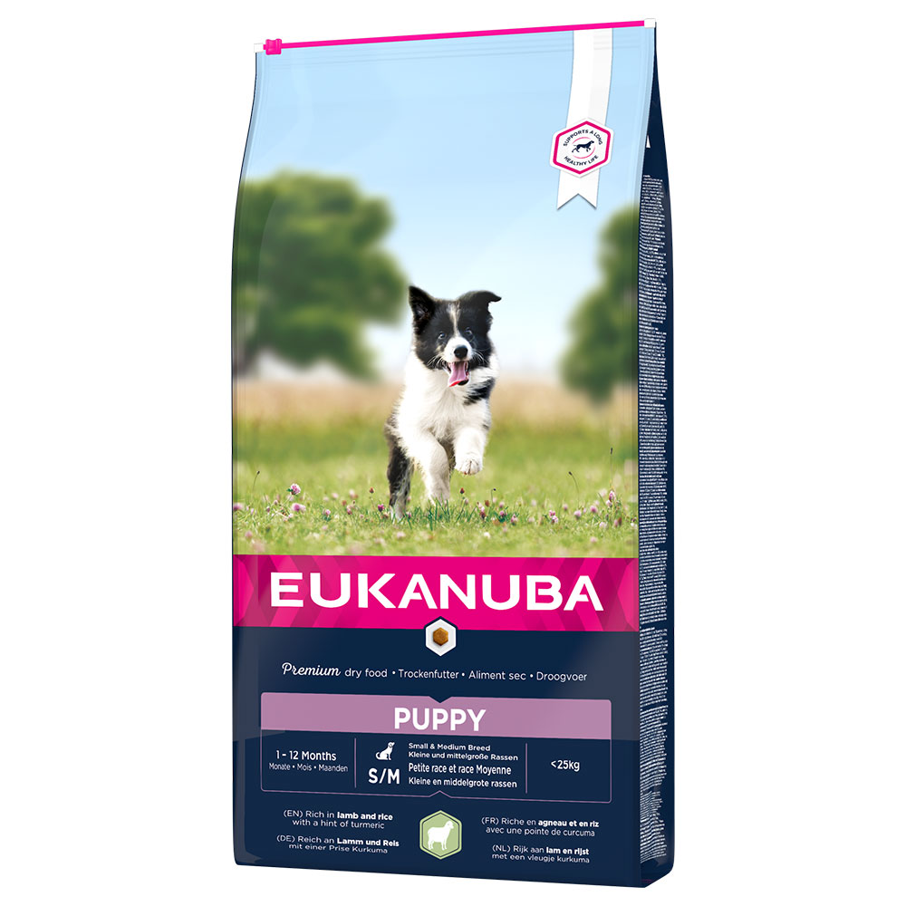 Eukanuba Puppy Small & Medium Breed Lamm & Reis - Sparpaket: 2 x 12 kg Eukanuba Puppy Small & Medium Breed Lamm & Reis - Sparpaket: 2 x 12 kg von Eukanuba