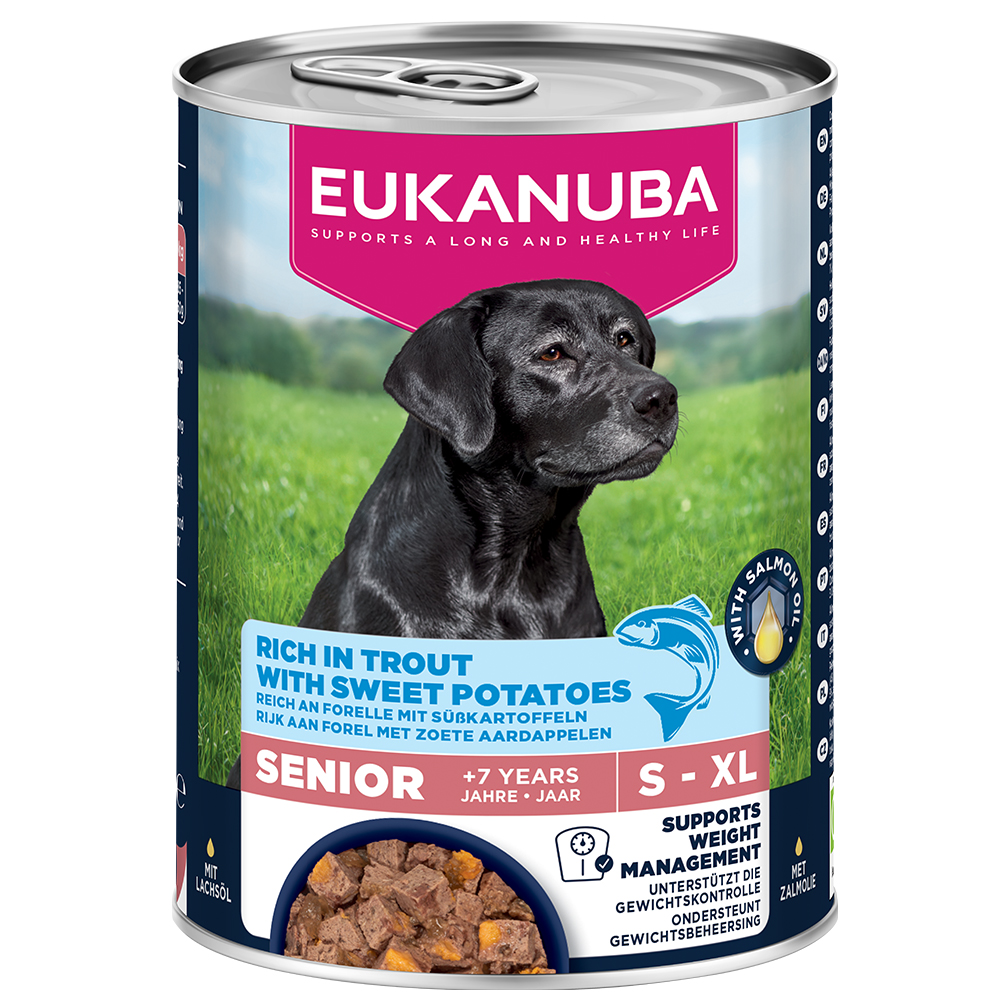 Eukanuba Senior Reich an Forelle mit Süßkartoffeln - Sparpaket: 48 x 400 g Eukanuba Senior Reich an Forelle mit Süßkartoffeln - Sparpaket: 48 x 400 g von Eukanuba