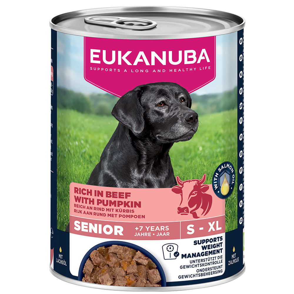 Eukanuba Senior Reich an Rind mit Kürbis - 6 x 400 g Eukanuba Senior Reich an Rind mit Kürbis - 6 x 400 g von Eukanuba