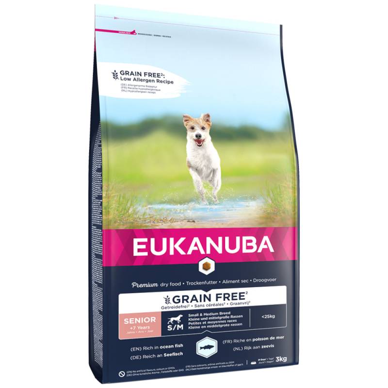 Eukanuba Senior Small & Medium Breed Grain Free Seefisch - 3 kg von Eukanuba