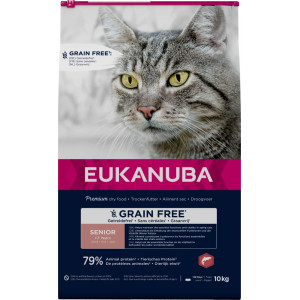 Eukanuba Senior mit Lachs getreidefreies Katzenfutter 10 kg von Eukanuba