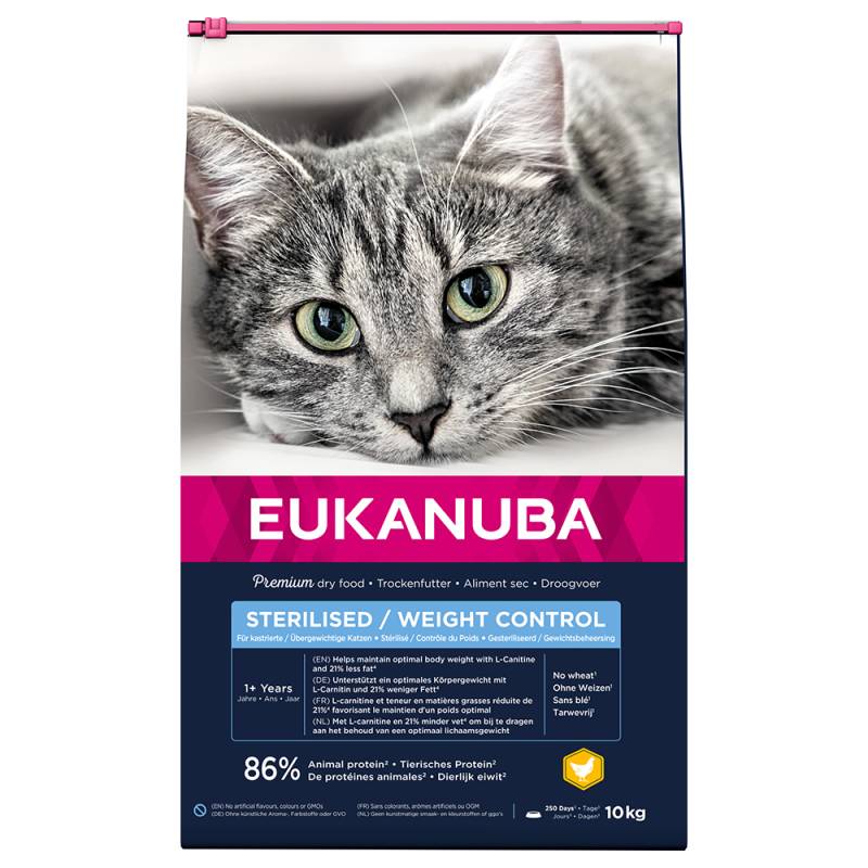 Eukanuba Sterilised / Weight Control Adult - Sparpaket: 2 x 10 kg von Eukanuba