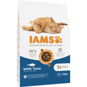 Iams Adult Katzenfutter mit Thunfisch 10 kg von Iams