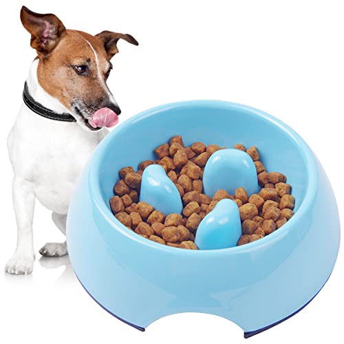 Eummy Slow Feeder Dog Bowl Non-Slip Puppy Slow Feeder Bowl Healthy Dog Eating Slow Bowl Pet Bowl Dishwasher Safe Slow Feeder Bowl for Dry Wet Food Fast Eaters von Eummy