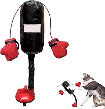 Cat Punching Bag Toy,Punching Bag with Gloves Cat Toy,Interactive Kitten Toys Punching Bag,Mini Cat Boxing Bag Toy, Punching Bag Play Gym for Kittyweight Champions (1 pcs) von Eunmsi