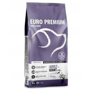 Euro Premium Adult Giant Chicken & Rice Hundefutter 15 kg von Euro Premium