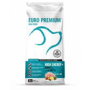 Euro Premium Grainfree Adult High Energy+ Chicken & Potato Hundefutter 12 kg von Euro Premium