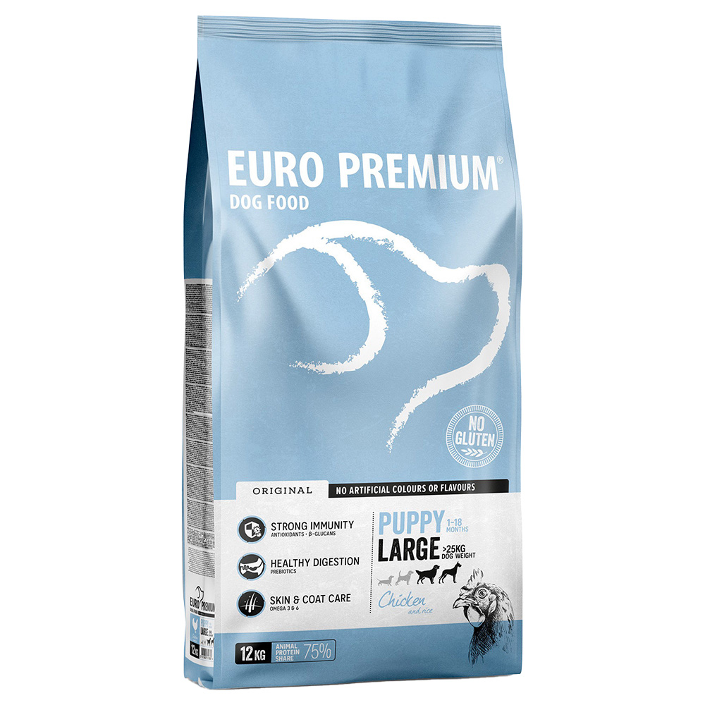 Euro-Premium Large Puppy Huhn & Reis - 12 kg von Euro Premium