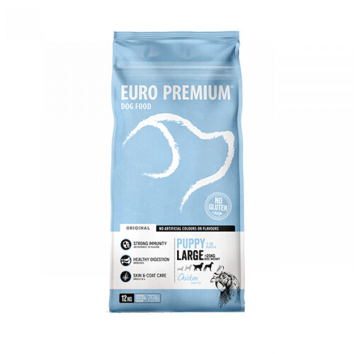 Euro Premium Puppy Large - Huhn & Reis - 2 x 12kg von Euro Premium