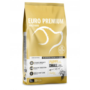 Euro Premium Puppy Small Huhn & Reis Hundefutter 12 kg von Euro Premium