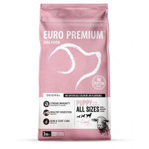 Euro Premium Puppy w/Lamb & Rice Hundefutter 12 kg von Euro Premium