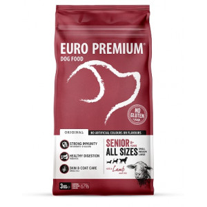 Euro Premium Senior 8+ Lamb & Rice Hundefutter 12 kg von Euro Premium