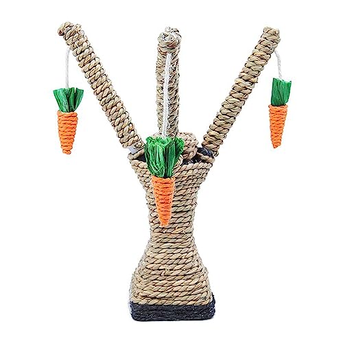 Eurobuy Pet Cat Fun Tree Cat Scratch Tree Detachable Cat Jumping Climbing Tree Play Carrot Toy Easy to Install von Eurobuy