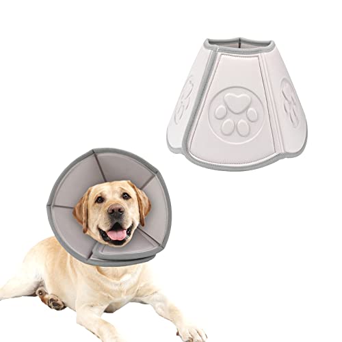 Eurobuy Pet Recovery Collar Adjustable Soft Cone Collar after Surgical Recovery Protective Neck Collar for Small Medium Large Dogs Wundheilung von Eurobuy