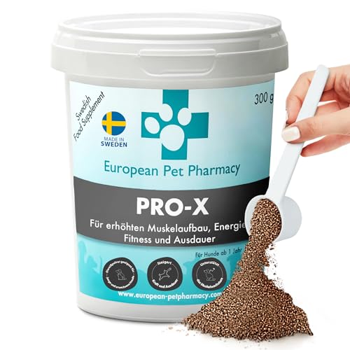 Pro-X Getreidefreies Hypoallergenes Nahrungsergänzungsmittel Hund aus Getrockneten Insekten von European Pet Pharmacy - Proteinpulver für den Muskelaufbau Hund – Ab 1 Jahr - 300 g Pulver Pro-X Getreidefreies Hypoallergenes Nahrungsergänzungsmittel Hund aus Getrockneten Insekten von European Pet Pharmacy - Proteinpulver für den Muskelaufbau Hund – Ab 1 Jahr - 300 g Pulver von European Pet Pharmacy
