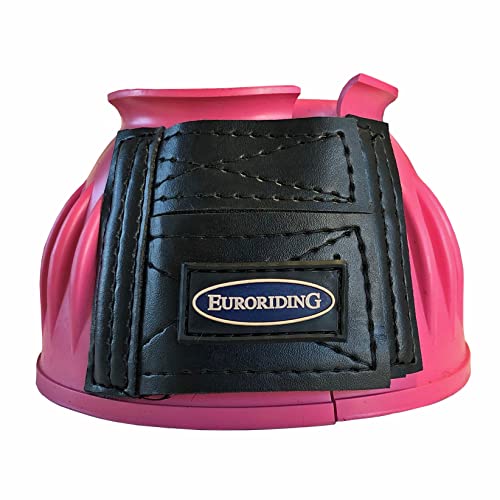 Euroriding Hufglocken Gummi Klett pink L von Euroriding