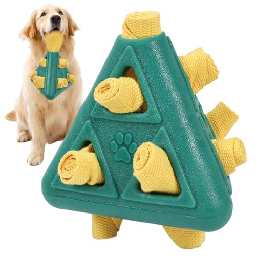 Euyehn Hundefutter Spender Spielzeug | Hundegebisspflege Mit Pyramidenform - Bissfestes Leckerli-Spielzeug Für Welpen Und Hunde Alle Größen Mit Intelligenzspiel-Funktion Euyehn Hundefutter Spender Spielzeug | Hundegebisspflege Mit Pyramidenform - Bissfestes Leckerli-Spielzeug Für Welpen Und Hunde Alle Größen Mit Intelligenzspiel-Funktion von Euyehn