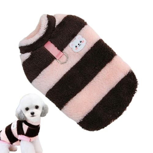 Euyehn Hundemäntel für mittelgroße Hunde, Fleece-Hundepullover | Süße Hundekleidung Winter-Hundemantel Bequeme Hundejacke - Praktische Welpenpullover, warme Hundekleidung mit Zugring für Muttertag, von Euyehn