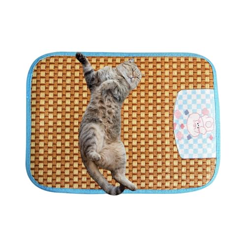 Euyehn Kühlkissen für Hunde, Haustierkühlkissen - Kühldecke Cool Pet Pad,Rattan-Kühlmatte für Haustiere, Kühlmatte für Hunde, Haustierbettmatte, Kühlmatte für Katzen, rutschfest, für Hunde und Katzen von Euyehn