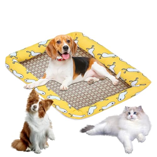 Euyehn Kühlmatte für Hunde, kühlende rutschfeste Hundetoilette, bequeme Katzenmöbel und Matten für kleine, mittelgroße Haustiere, Senioren, Welpen, Auto, Terrasse, Haus, Wohnzimmer, Schlafzimmer Euyehn Kühlmatte für Hunde, kühlende rutschfeste Hundetoilette, bequeme Katzenmöbel und Matten für kleine, mittelgroße Haustiere, Senioren, Welpen, Auto, Terrasse, Haus, Wohnzimmer, Schlafzimmer von Euyehn