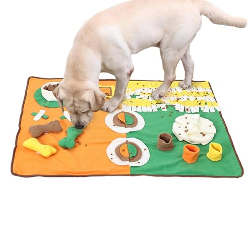 Euyehn Schnüffelunterlage für Hunde, Schnüffelmatte für langsames Essen, Haustier-Schnüffelmatte, Hunde-Leckmatte, Haustierfreundlich, interaktives Puzzle-Spielzeug für Katzen, Hunde, Haustiere von Euyehn