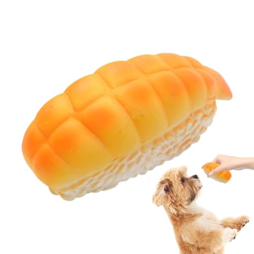 Euyehn Sushi Hundespielzeug, Simulation Sushi Form Weiches Latex Hund Quietschendes Futter Spielzeug Aggressives Hund Kauspielzeug Welpen Kautraining Werkzeuge Simulierte Zahnreinigung Spielgeräte Für von Euyehn