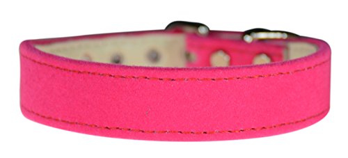 Evans Collars 1,9 cm Halsband, Größe 12, Samt, Rosa von Evans Collars