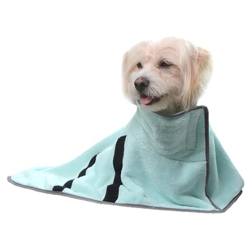 Evember Hunde-Bademantel, Hunde-Badetuch, super saugfähig, ultraweich, verstellbar, leicht, schnell trocknend, maschinenwaschbar, Hundemäntel für nach dem en von Evember