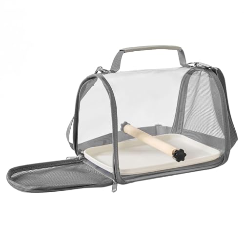 Evember Tragetasche für Papageien, Outdoor-Tragetasche für Sittiche, mit Sitzstange, für kleine Tiere Evember Tragetasche für Papageien, Outdoor-Tragetasche für Sittiche, mit Sitzstange, für kleine Tiere von Evember