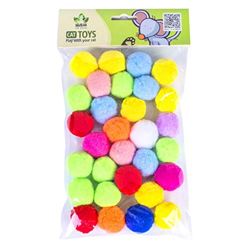 Evenlyao Bunte Katze Ball Katze Spielzeug Bälle Katzen Hunde Haustier Kratzball Filzbälle Hüpfball Umweltfreundliche Spielzeug Bälle Für Katze Hunde Kitty von Evenlyao