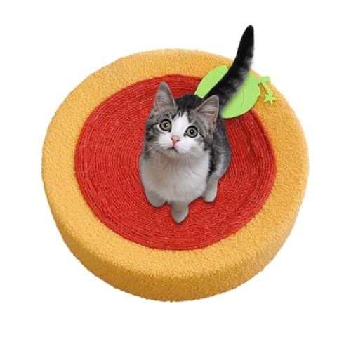 Eventerde Katzenkratzer Nest, Katzenkratzer -Board | Runde Sisal Scratch Toy Indoor Cat Pad zum Couchschutz | Haustierzubehör zum Dehnen, Ausruhen, Schlafen, Spielen von Eventerde