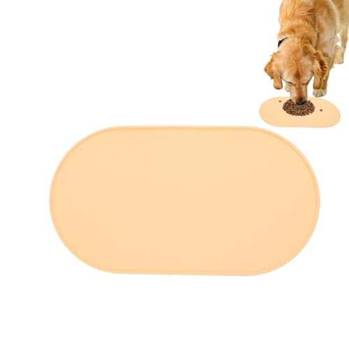 Eventerde Napfunterlage Hund Katzen, Napfunterlage Silikon, rutschfeste Hundenapf Matte, wasserdichte Silikon Fressnapf Unterlage, Futtermatte, Haustier Tischset, Haustier Essmatte, 29x54cm von Eventerde