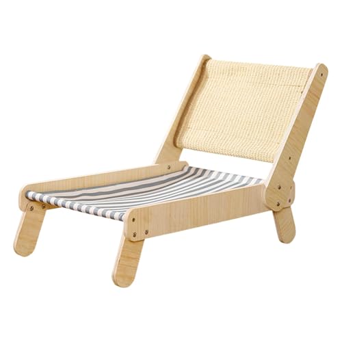 Eventerde Sisal Cat Lounger, Cat Lounge Stuhl Kratzer - Cat Lounger Sisal Scratch - 4-Position einstellbare große Lounge für kleines und mittleres Kätzchen von Eventerde