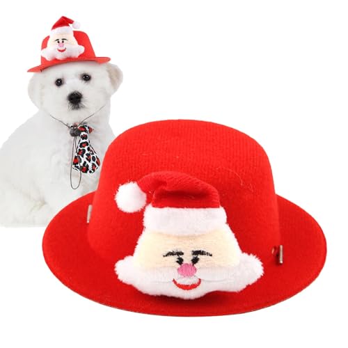 Eventerde Weihnachts-Hundemütze, Haustier-Nikolausmütze,Weihnachts-Hunde-Verkleidung mit Elch-Design | Bequemes Hunde-Weihnachtsoutfit, weihnachtliches Cosplay-Anziehzubehör, weicher Winterurlaub, von Eventerde