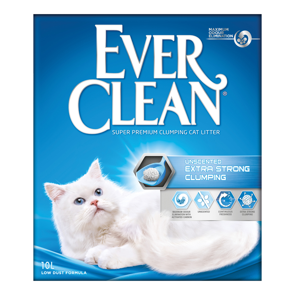 2-fach zooPunkte auf 10 l Ever Clean® Klumpstreu - Extra Strong - Parfümfrei von Ever Clean