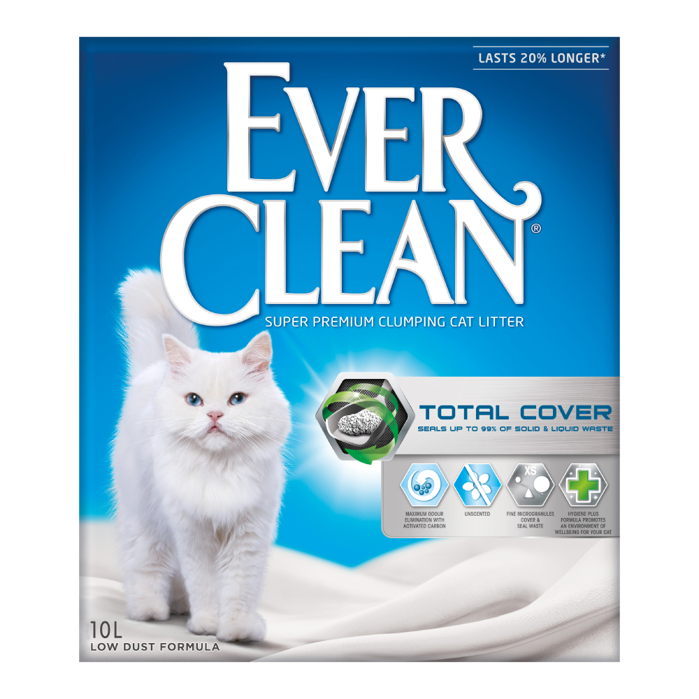 2-fach zooPunkte auf 10 l Ever Clean® Klumpstreu - Total Cover - Parfümfrei von Ever Clean