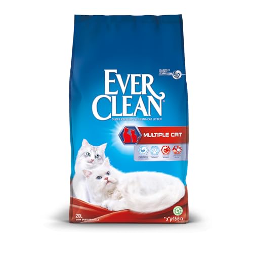 Ever Clean Klumpendes Katzenstreu für mehrere Katzen, 20 l von Ever Clean