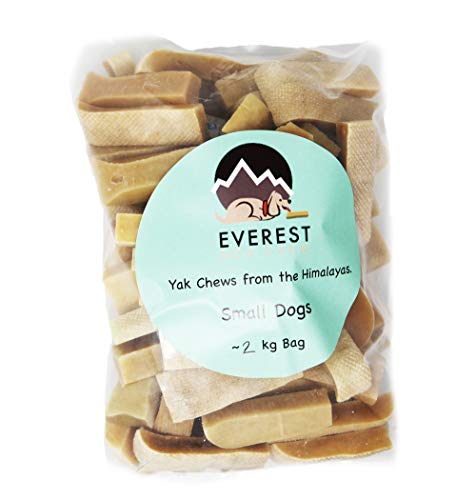 Everest Dog Chew 2 kg kleine Packung (68–70 Stück), Yak-Kauspielzeug von Everest Dog Chew