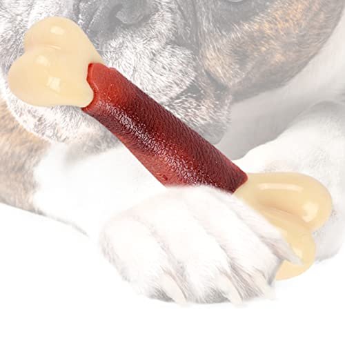 Hundeleine Spielzeug - Nachahmung Knochen Chewing Stick zur Reinigung von Welpenzähnen | Interaktives Hundekauen Spielzeug mit Rindergeschmack für Hundetraining, verbessert die Mundhygiene von EviKoo