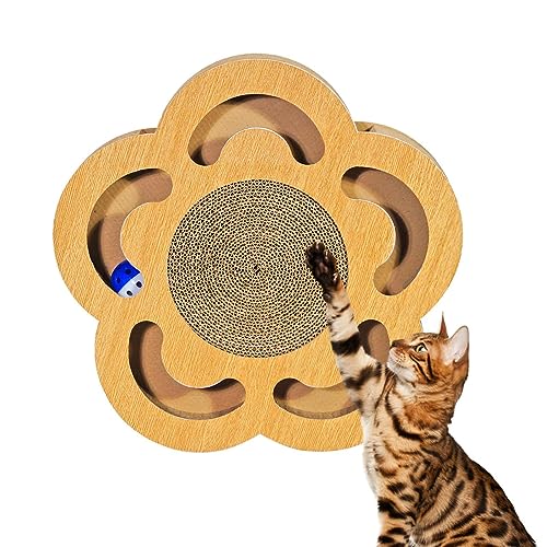 Katze Scratcher Karton, Wellpappe Wildbox für Innenkatzen, Mehrere Formen von Wellpappe Katzenkratzer für lindert Langeweile, hält Katzen gesund von EviKoo