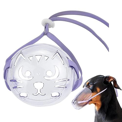 Katzenhaube - Haustier Hood Mundschutz - Haustier Transparent atmungsaktiv Hund und Katze Pflege Schnauze, Katzengesicht Düsen für Hund Katze Small Medium von EviKoo