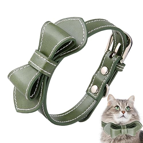 Schleifenhalsband, dekorative Katzenhalsbänder, Schleifenkatze, langlebiges Schleifenhalsband, verstellbares tragbares Haustierzubehör, bunte Kätzchenhalsbänder für Zuhause, Spazierengehen, Reisen von EviKoo