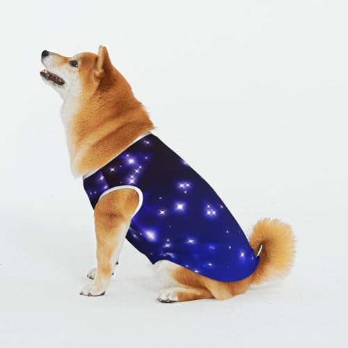 Bright Stars Haustier Katze Hund Shirt Baumwolle T-Shirt Haustier Weihnachten Pullover Weich Bequem Baumwolle Pyjama Haustier Katze Junge Hund Dress Up Kostüme von Evius