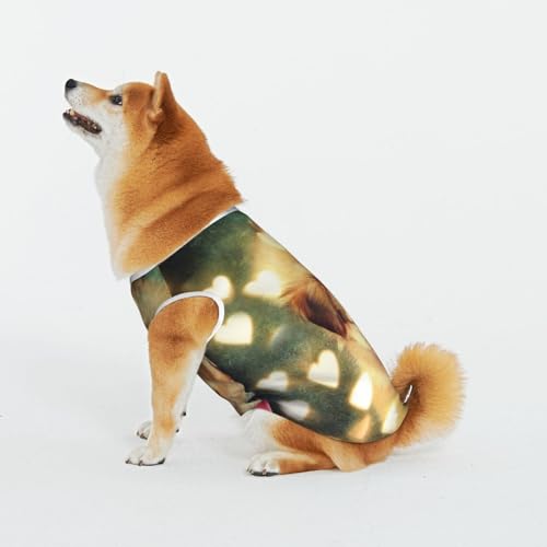 Flauschige Welpen Haustier Katze Hund Shirt Baumwolle T-Shirt Haustier Weihnachten Pullover Weich Bequem Baumwolle Pyjama Haustier Katze Junge Hund Dress Up Kostüme von Evius