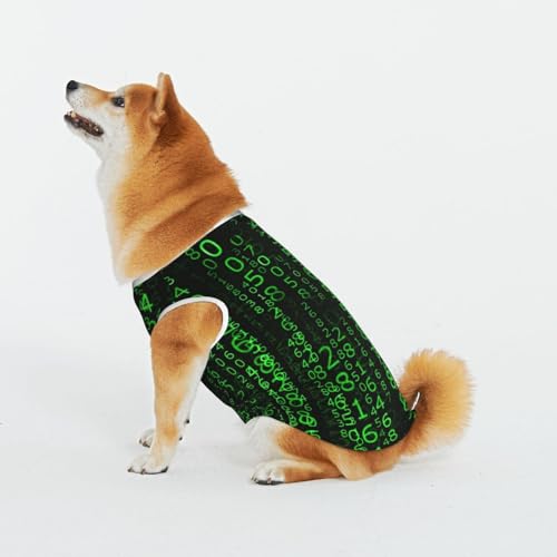 Hacker Era Haustier-T-Shirt für Katzen und Hunde, Baumwolle, weich, bequem, Baumwolle, Pyjama, Haustier, Katze, junger Hund von Evius