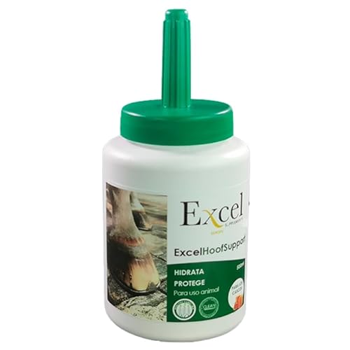 Excel Supplements Europe Hoof Support 0.5l | Fettpferdehelme | Antibakterielle Barriere | Hydration der Helme | Pferdepflege | Verhindert Helmerkrankungen | Regenerierende Leistung von Excel Supplements Europe